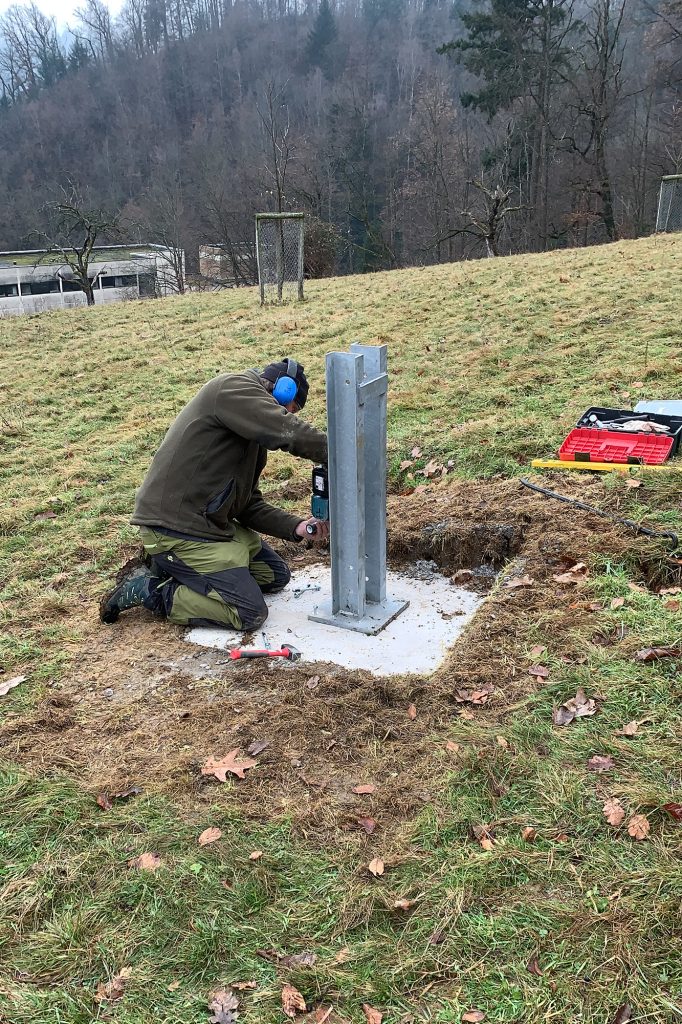 Errichtung eines Fledermausturms
